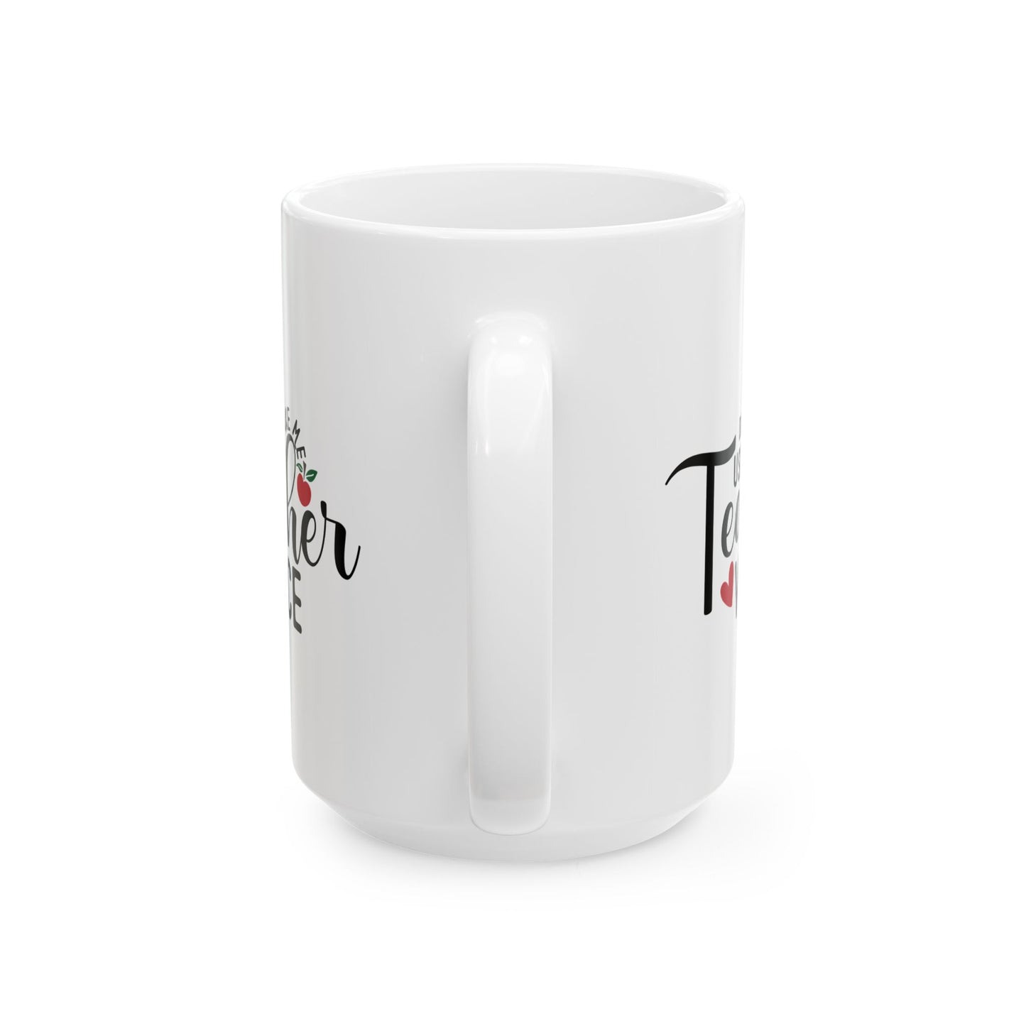 **Teacher Voice Ceramic Coffee Mug, 11oz & 15oz Lead-Free Sipping Cup, Unique Gift for Teachers & Coffee Lovers**