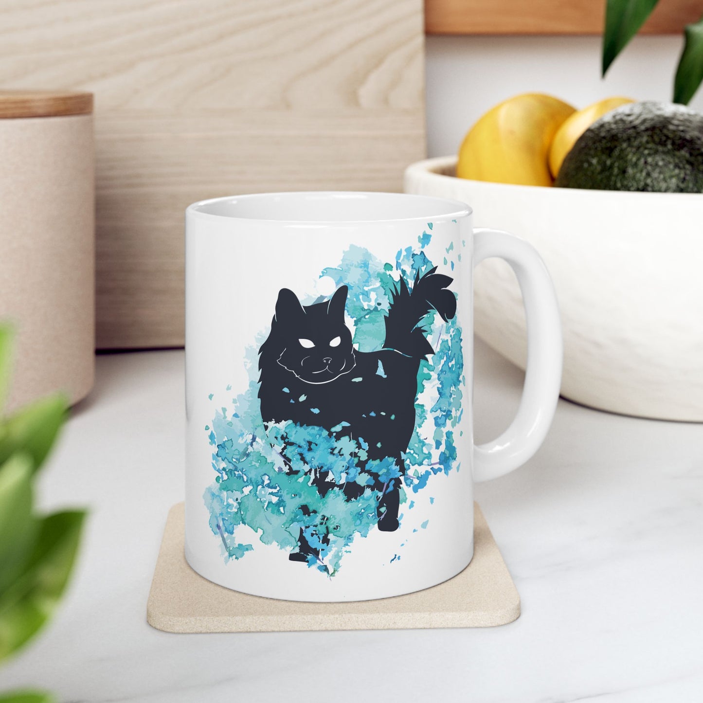 Black Cat Ceramic Mug
