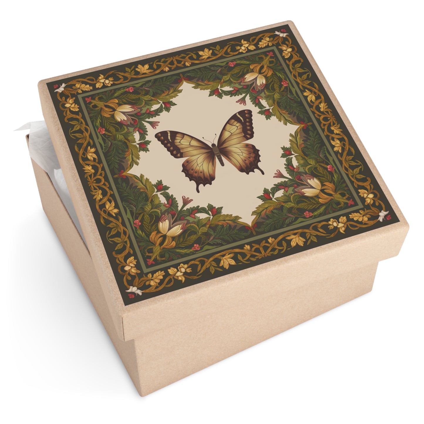 Butterfly Square Vinyl Sticker