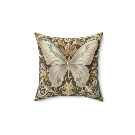 Butterfly Spun Polyester Square Pillow