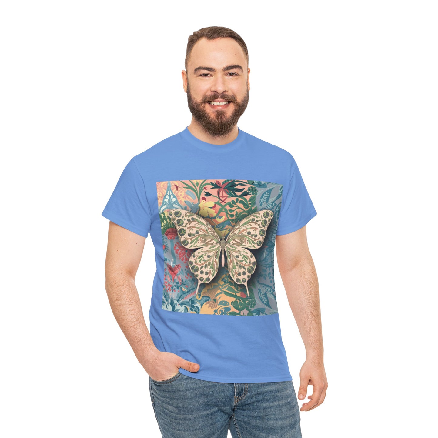 Butterfly Unisex Heavy Cotton T-Shirt